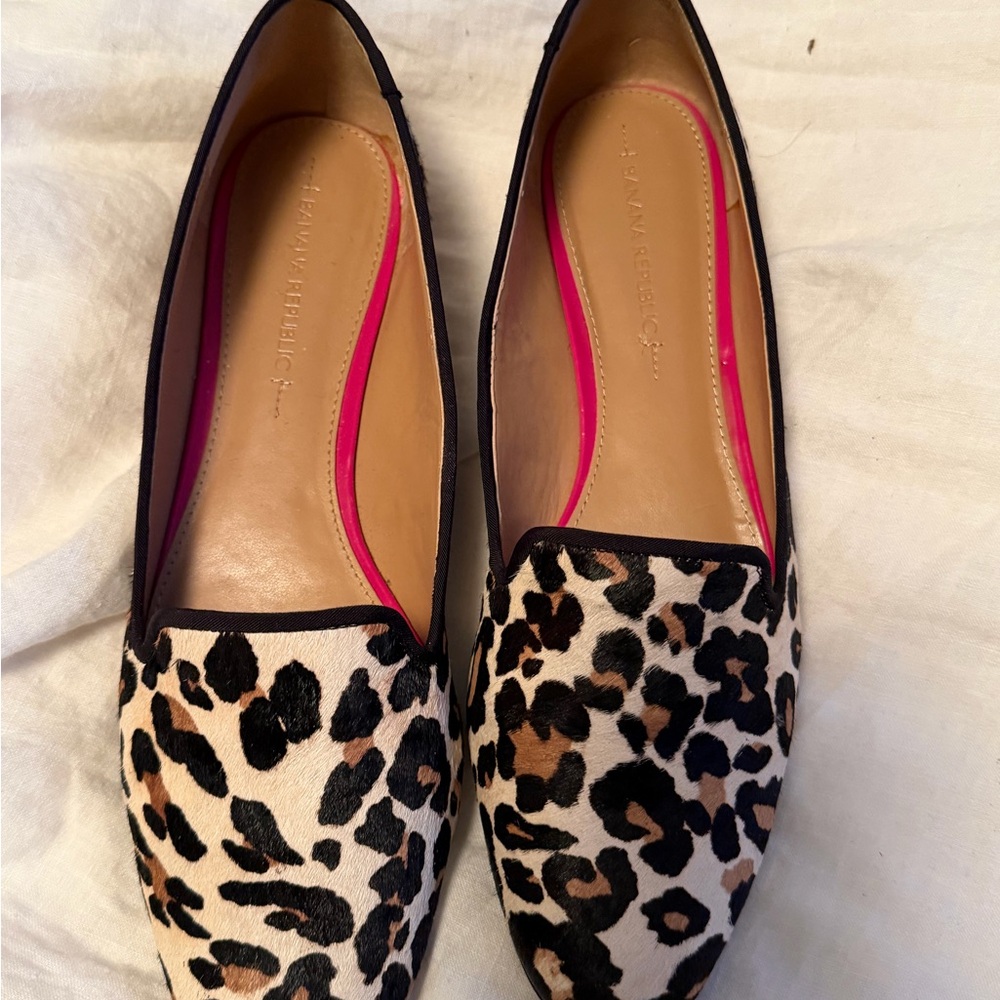 Banana Republic Snow Leopard Loafers